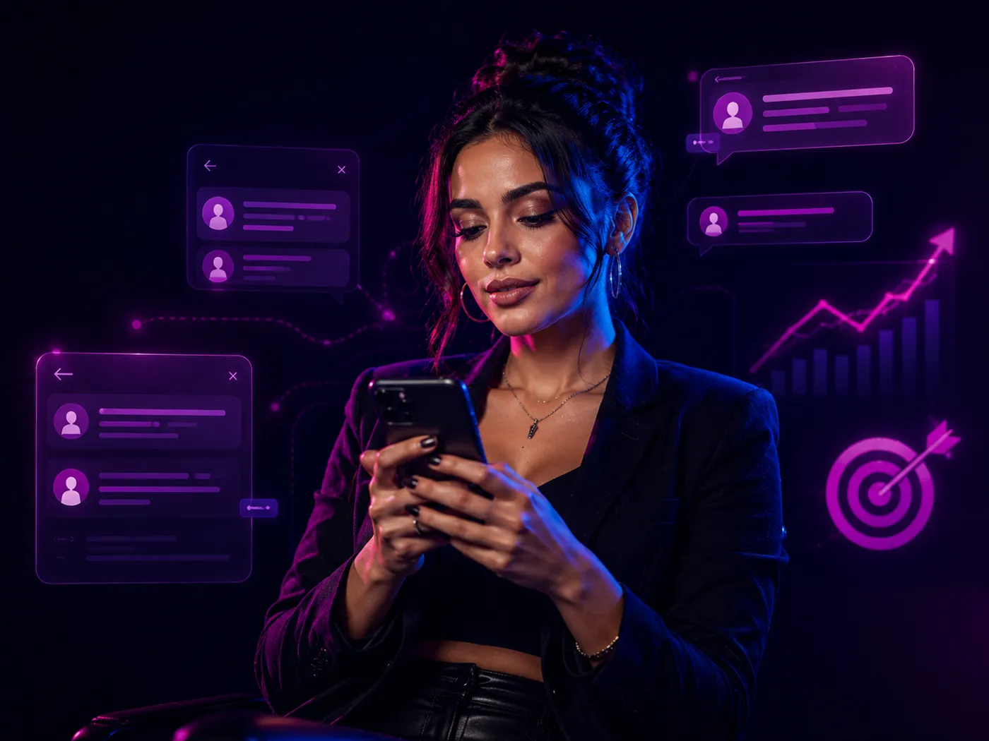Creator managing community traffic and audience messages