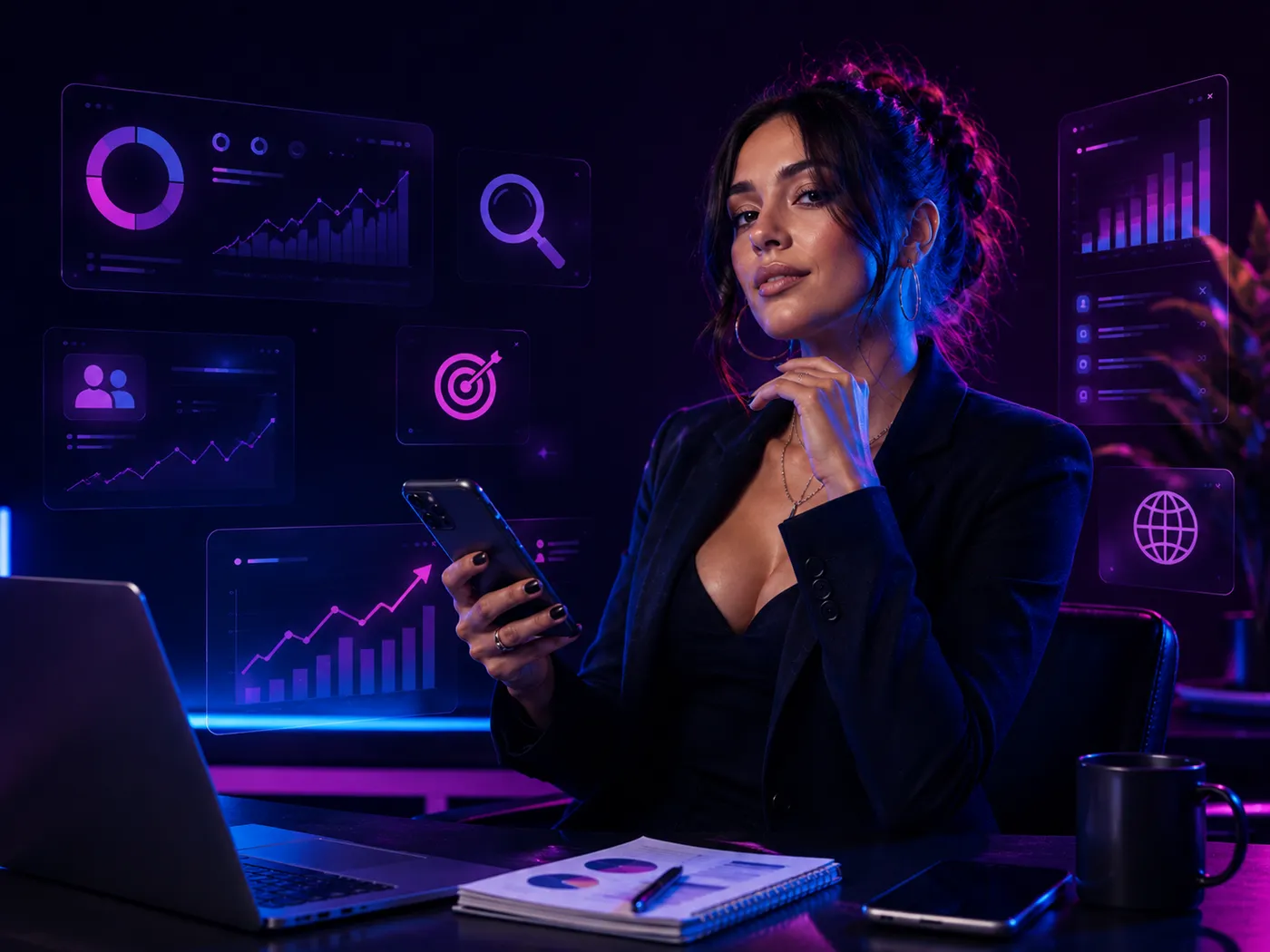 Creator marketing workspace used to plan network placement